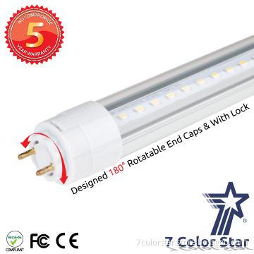 T8 Rotating End Caps LED Tubes G13 Light for storage lighting
